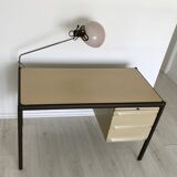 Vintage Ronéo desk with Guzzini lamp
