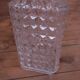 Vintage cut glass whisky decanter with diamond point design, 1960s.