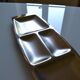 Chichester plate England in brushed stainless steel 1970s