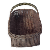 Vintage rectangular woven basket