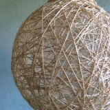 Suspension ball in rope and rattan