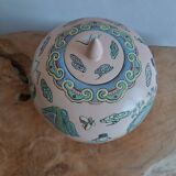 Polychrome enameled porcelain ginger jar China