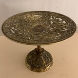 Openwork mythological cup in bronze on pedestal, Renaissance style