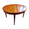 Extendable oval cherry table