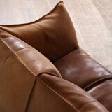 Le Bambole sofa in buffalo leather by Mario Bellini for B&B Italia, 1970s