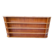 Scandinavian wall shelf in teak veneer L 229 cm