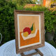 Abstract painting on panel