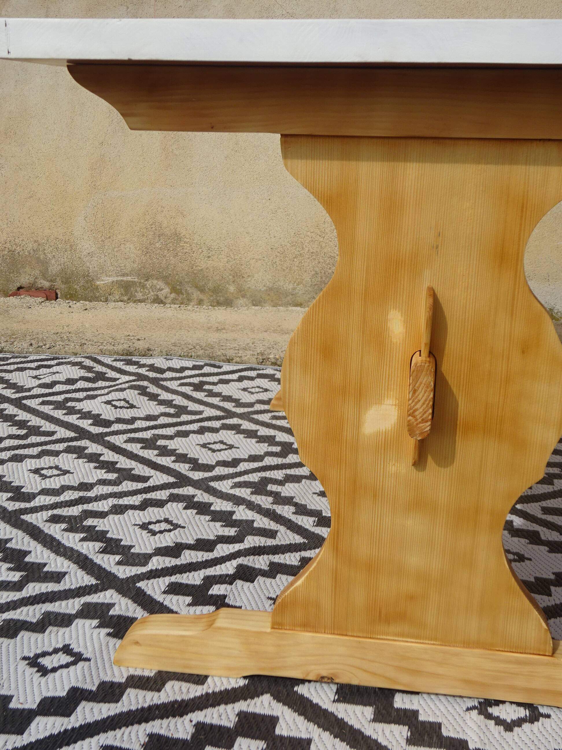 Wooden monastery table