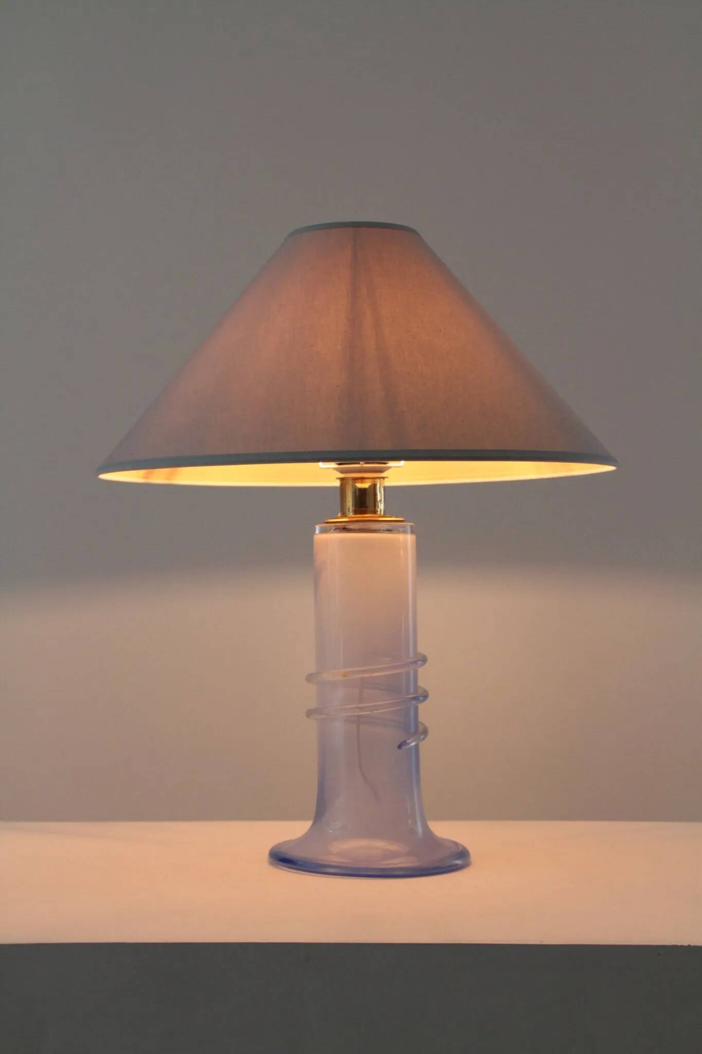 Studio Crystal Table Lamp by Hannelore Dreutler / Studio Åhus for Ateljé Lyktan, Sweden, 1983