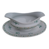 Limoges porcelain gravy boat Bernardaud Beijing model
