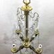 4-light bronze Napoleon III chandelier