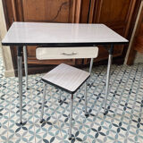 Formica table & stool
