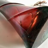 Art deco iridescent crystal vase