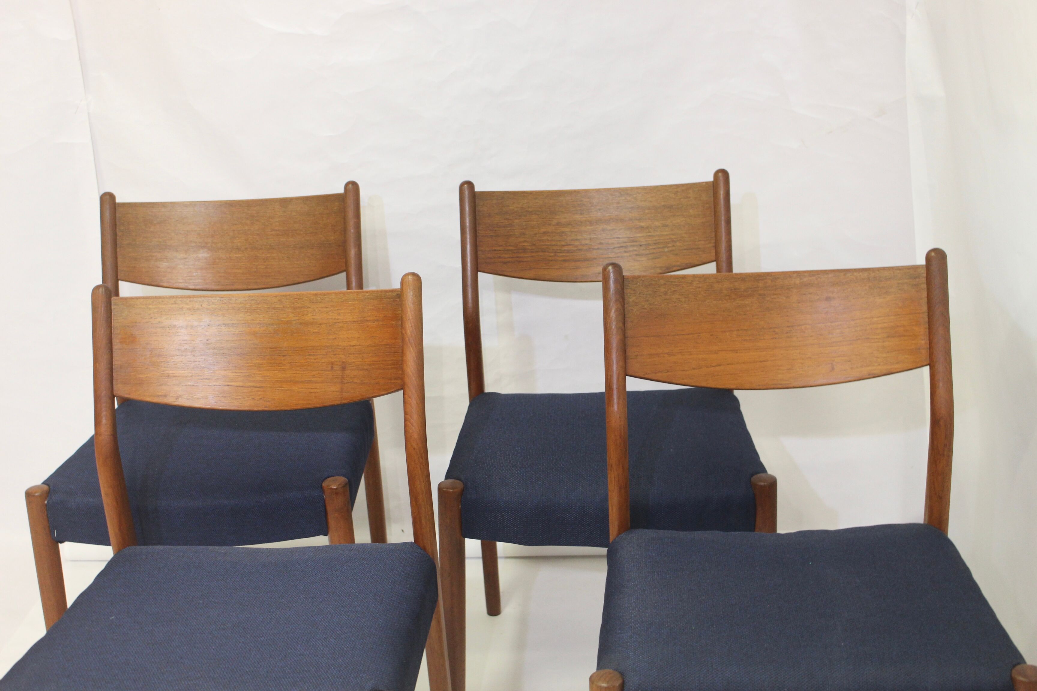 Set de 4 chaises en teck Cees Braakman pour Pastoe 1960.