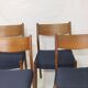 Set de 4 chaises en teck Cees Braakman pour Pastoe 1960.
