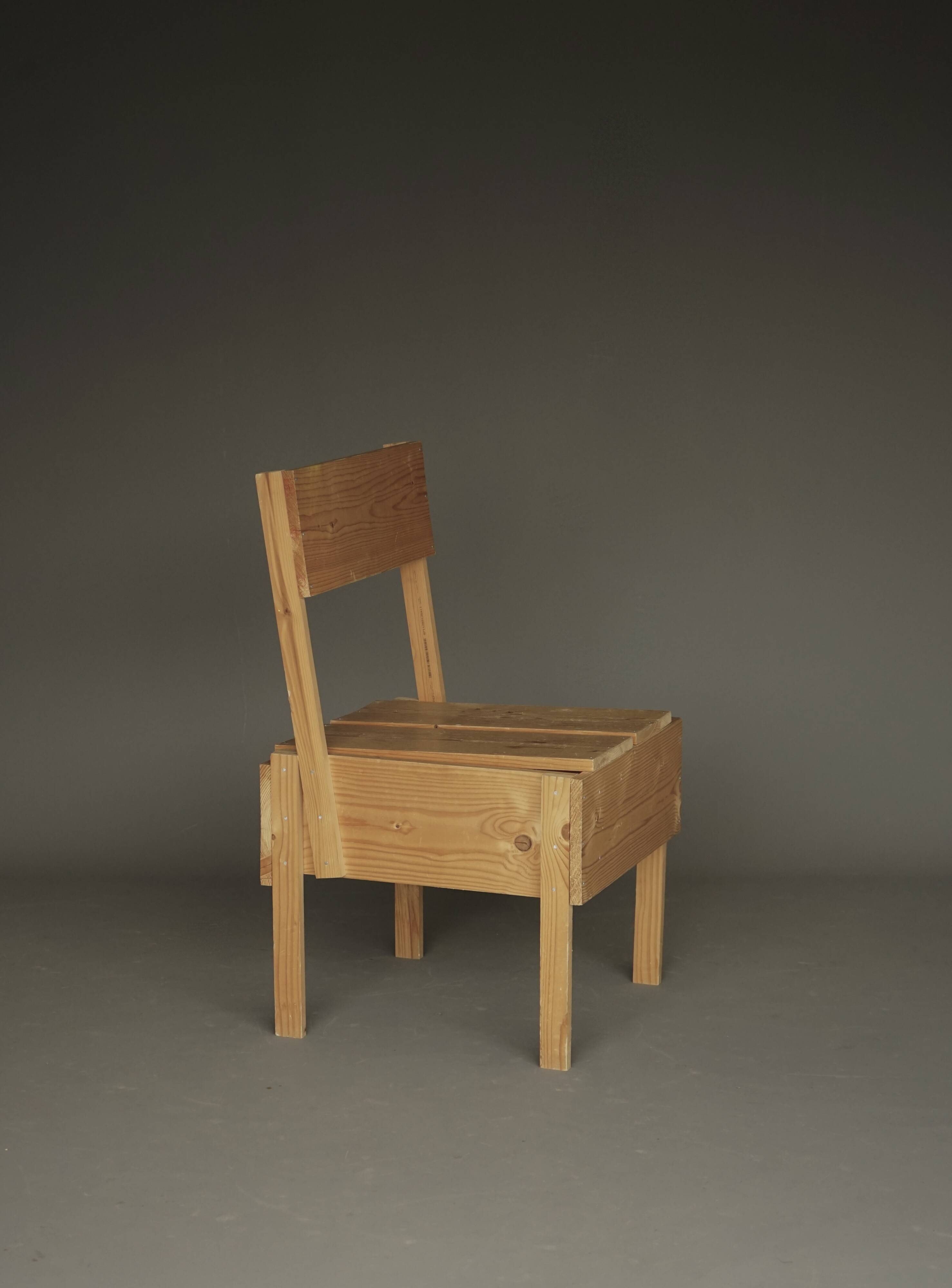 1990s Autoprogettazione Sedia 1 Chair in the style of Enzo Mari