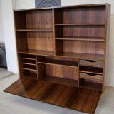 Rosewood Standing Bookcase/Bar Cabinet From Viby Møbelfabrik