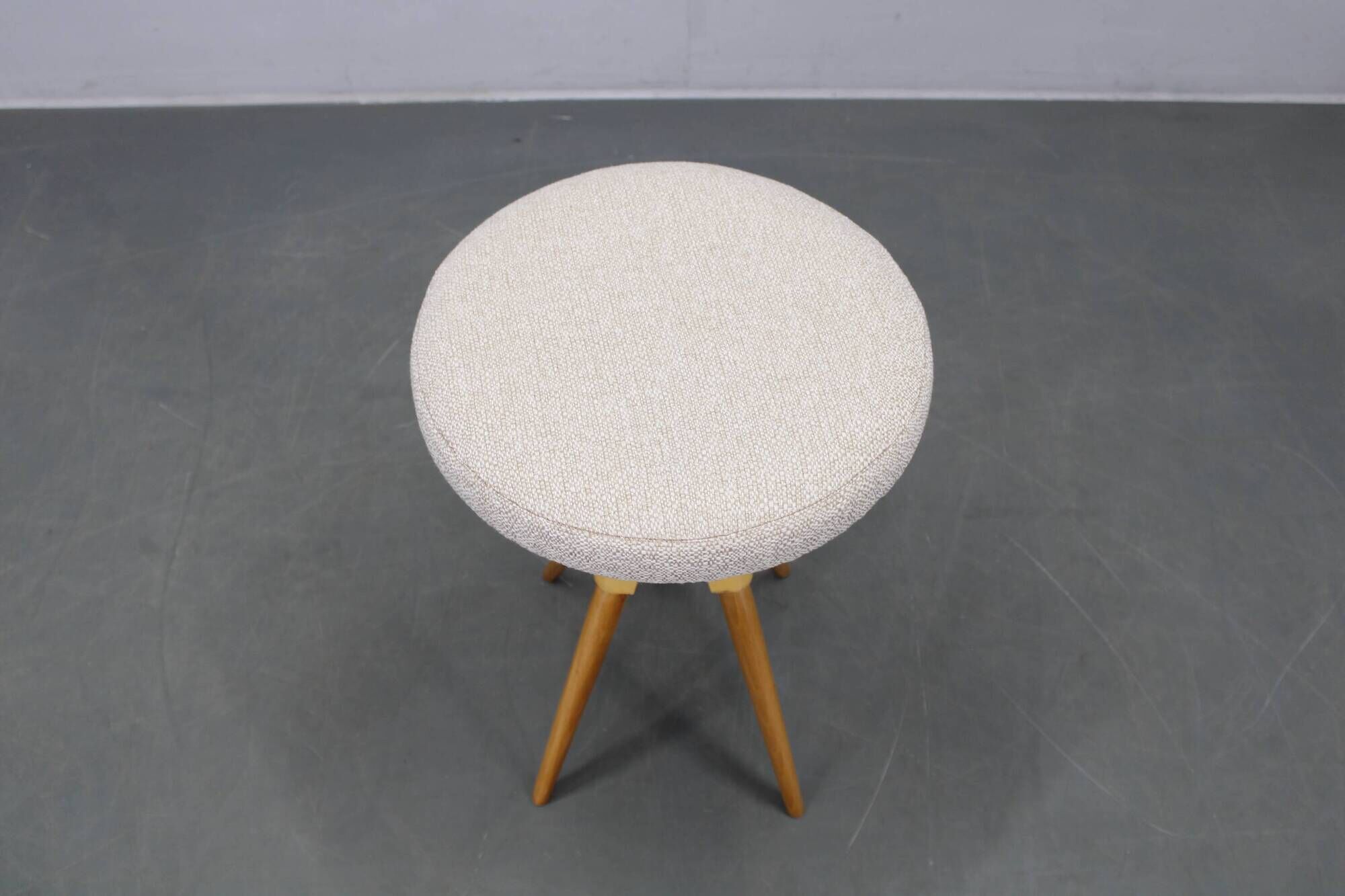 Mid-century swivel piano stool, Czechoslovakia, 1970s