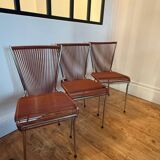 Three 1960s Scoubidou chairs