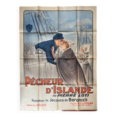 Original cinema poster "Pecheur d'Islande" Jacques de Baroncelli 120x160cm 1924