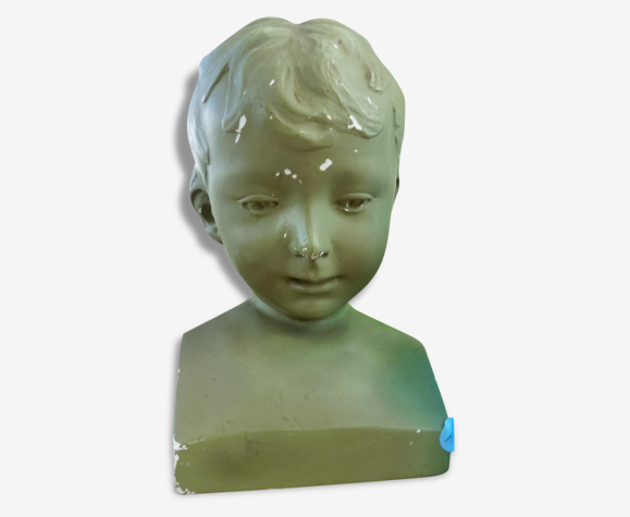 Buste en plâtre enfant Art déco / Magic'Puce