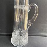 St. louis partie de service à bière art nouveau cristal soufflé et gravé