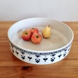 Bowl former french Teresa 1900, white blue