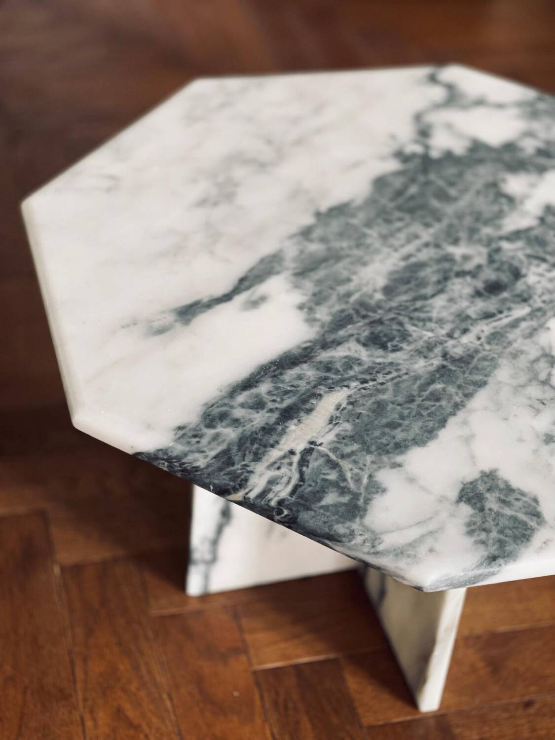 Vintage 70s marble coffee table