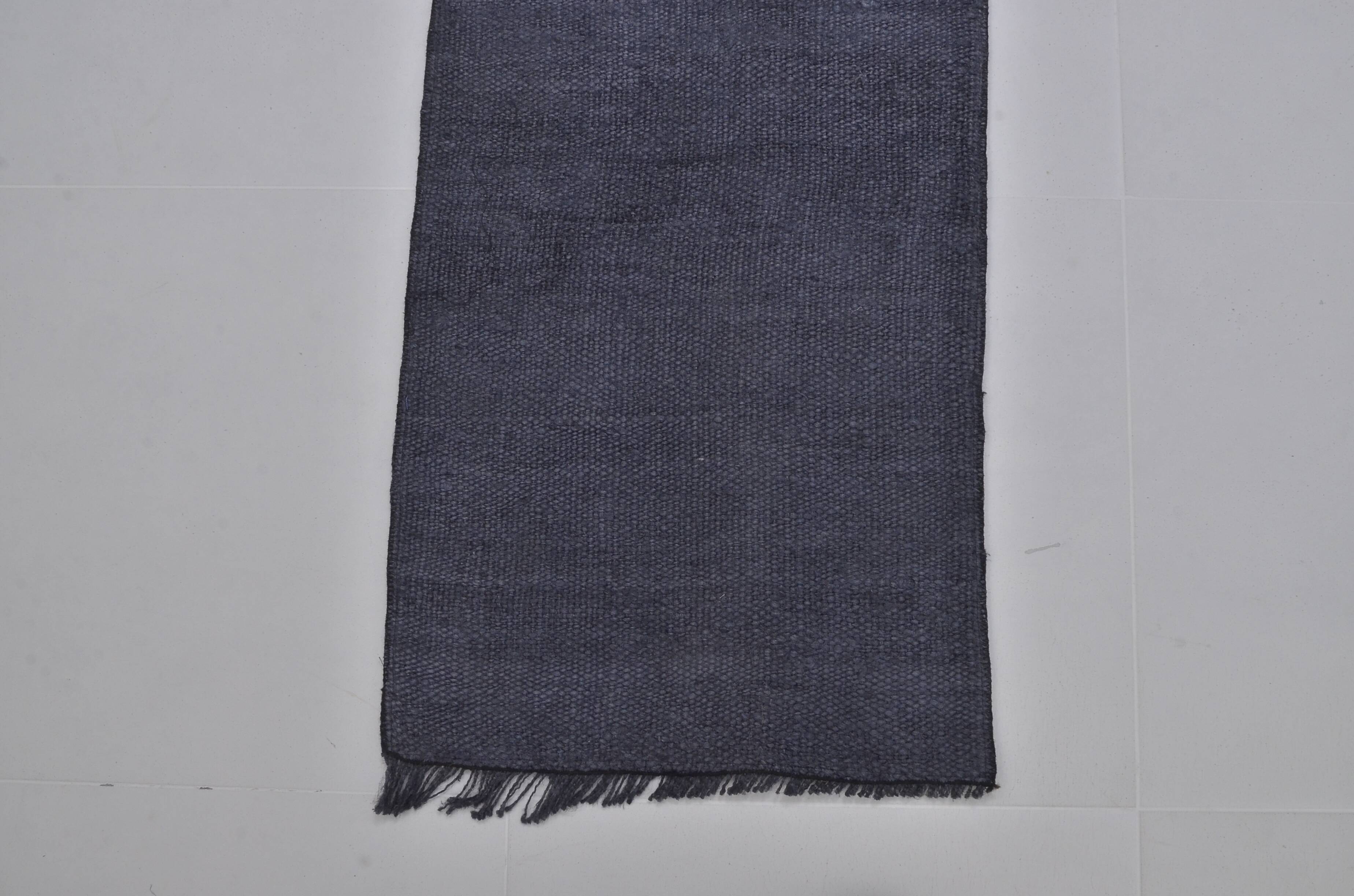 Vintage Black Hemp Rug sku3956