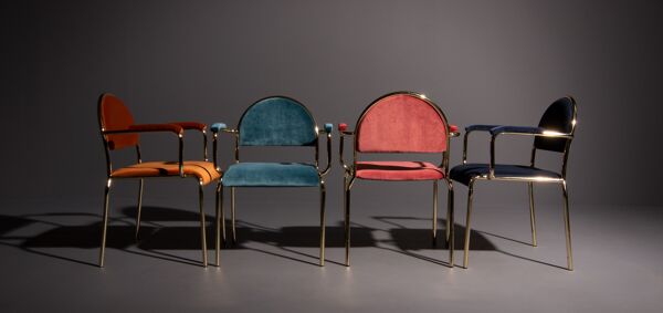 Chaise Hollywood Regency avec ou sans accoudoir