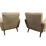set of 2 vintage armchairs / individual armchairs / small armchairs