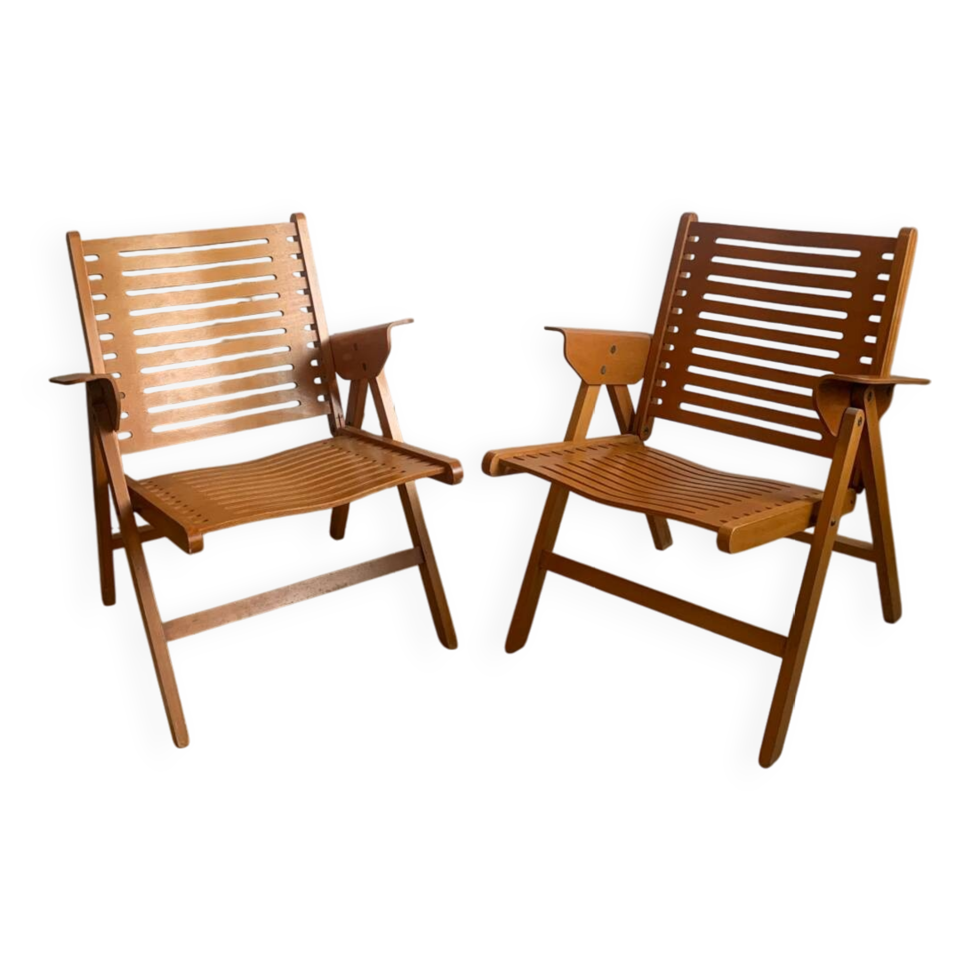 Pair of Rex Niko Kralj Folding Armchairs