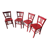 Set of 4 painted luterma bistro chairs
