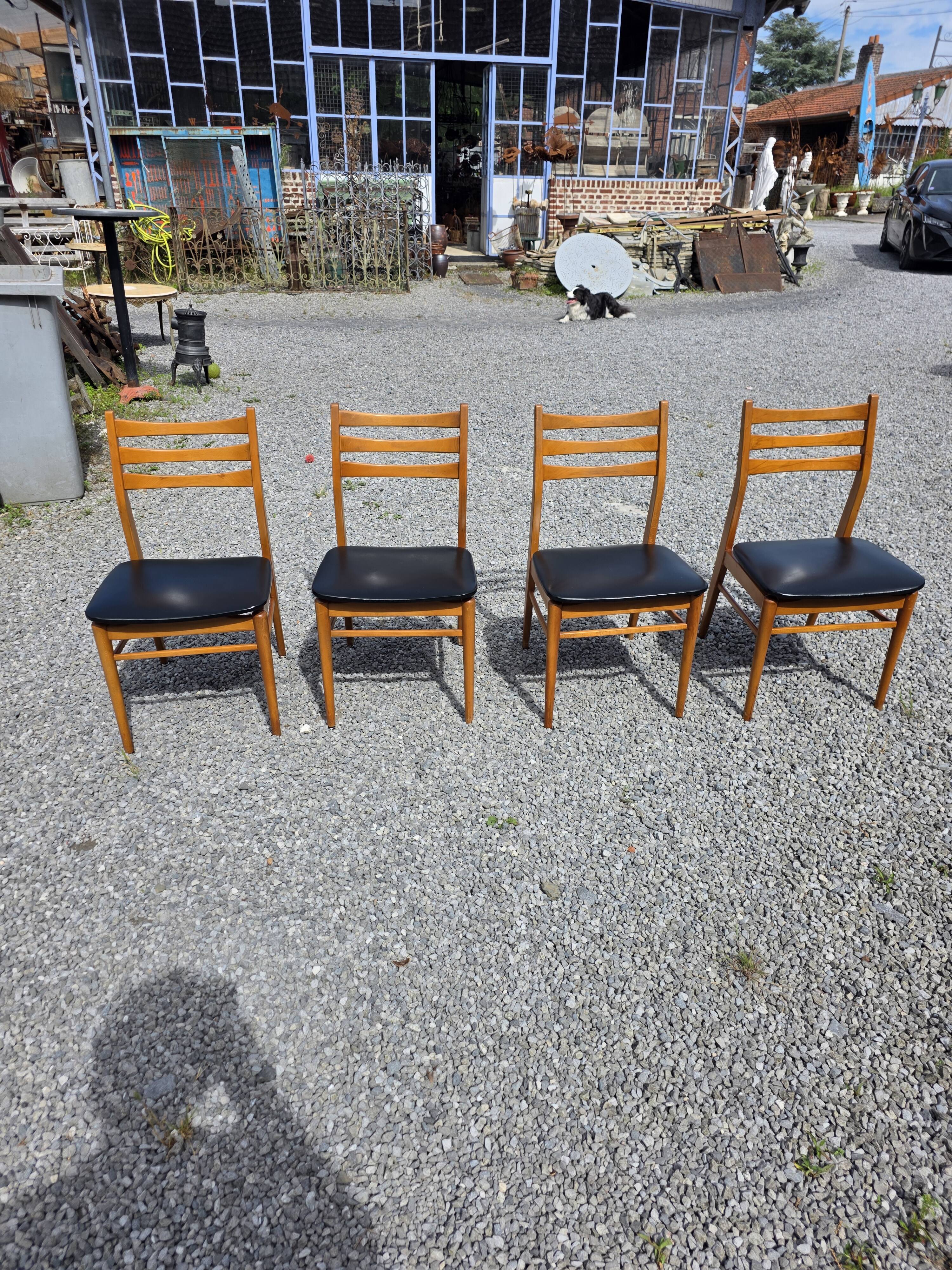 4 Scandinavian chairs from the 1960s