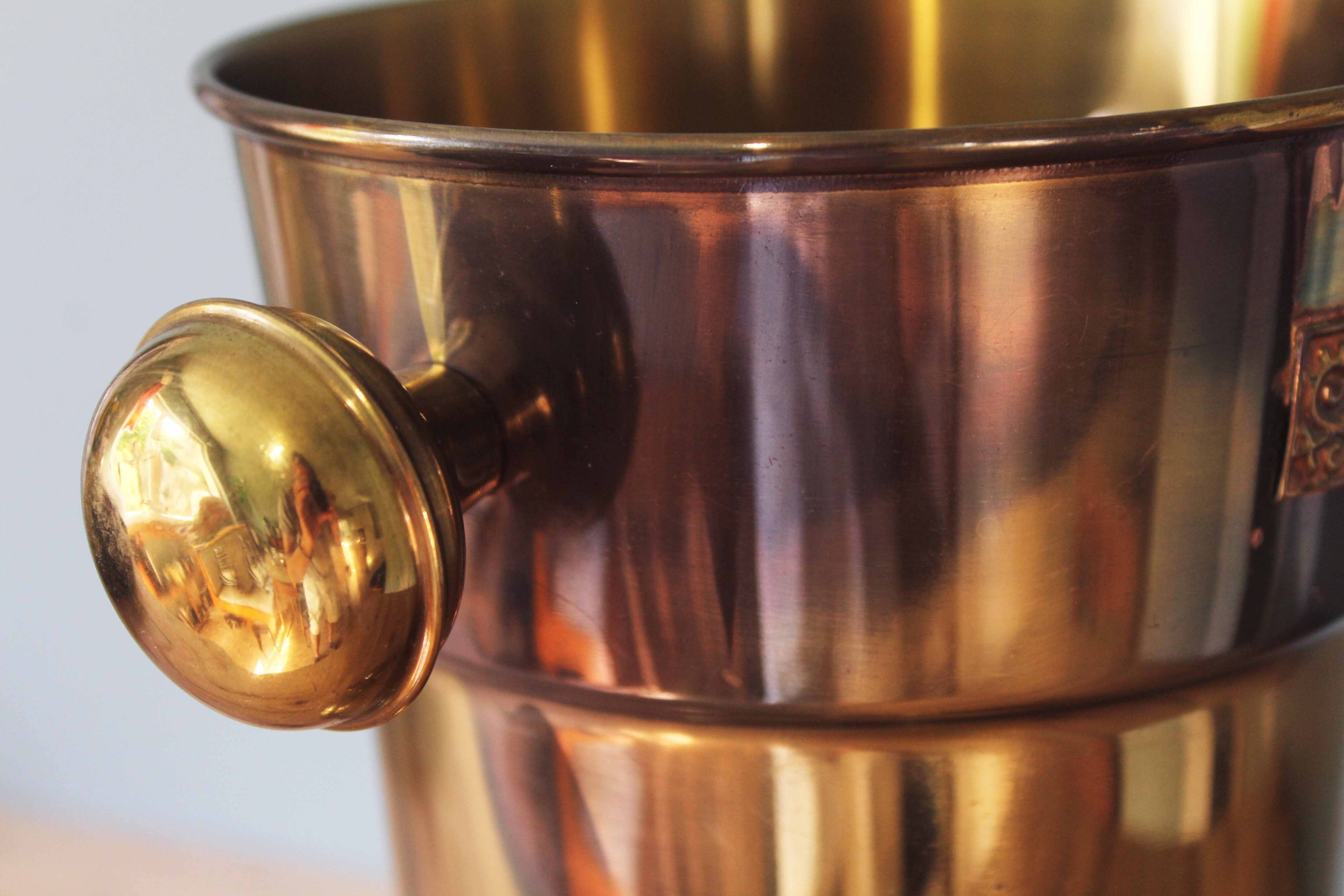 Vintage brass ice bucket