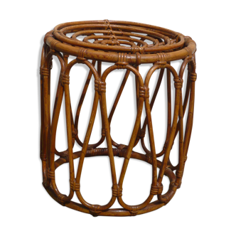 Vintage rattan stool