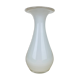 Tarnowiec flat neck vase in vintage white glass
