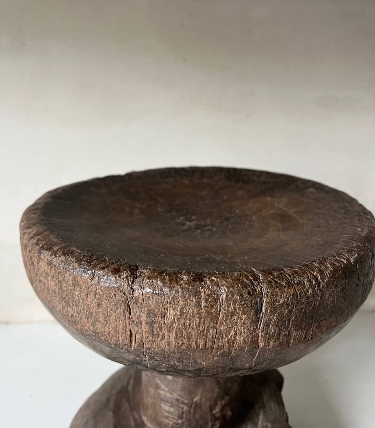 African folk art stool