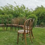 Set of 10 bistro chairs