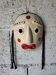 Masque coréen en bois – Souvenir de voyage – Décoration murale artisan