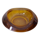 Amber glass ashtray or empty pocket