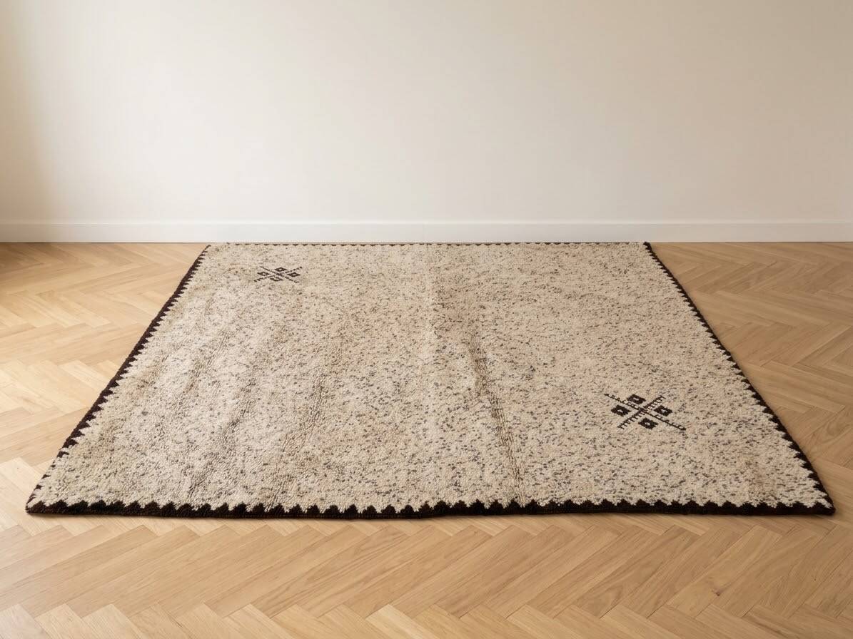 Large Moroccan Berber Wool Rug