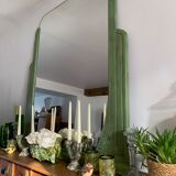 Miroir art déco vert