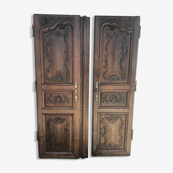 Porte d’armoire d’epoque en bois