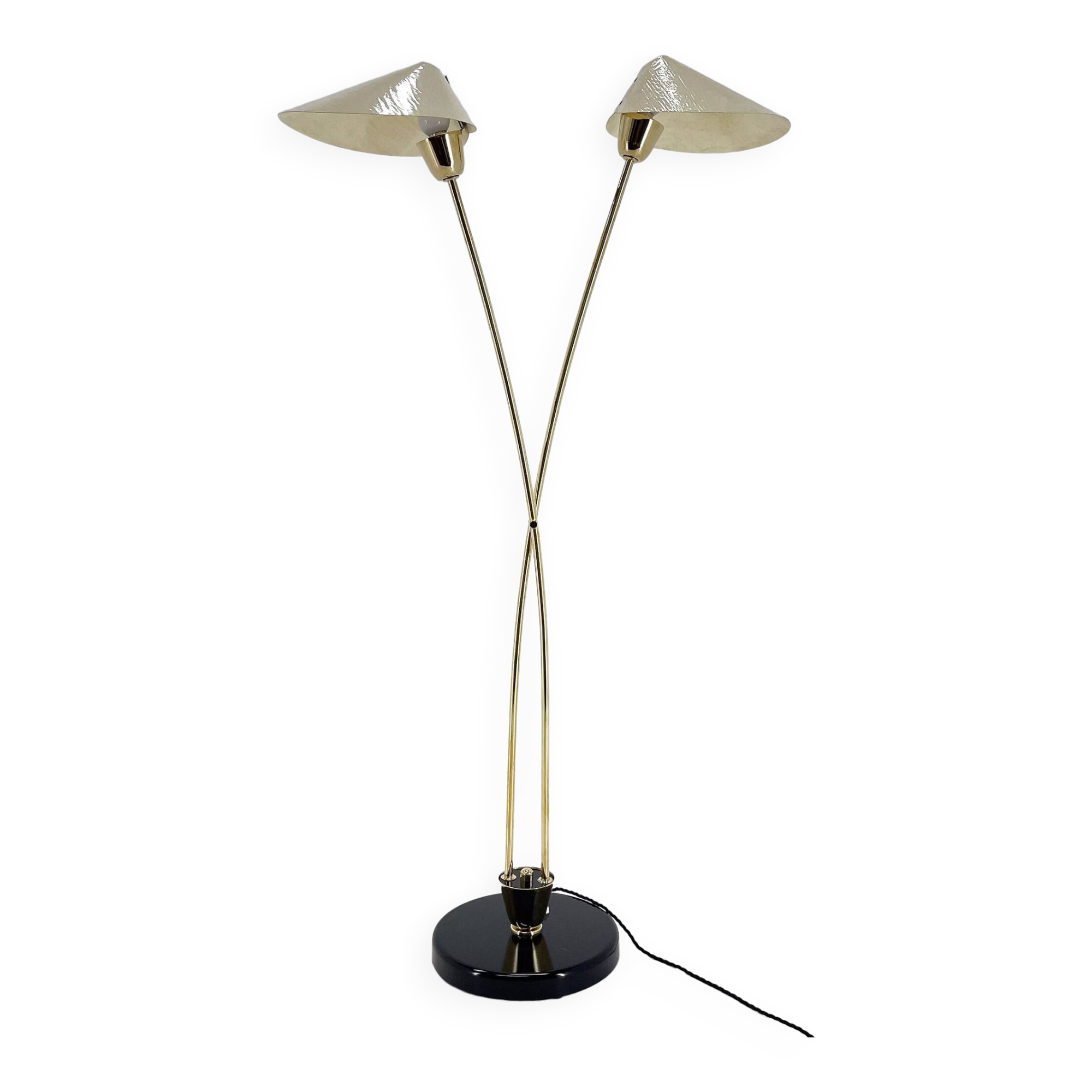 Mid-century Brass Floor Lamp by Napako, 1960s