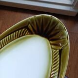 Large ceramic dish in the shape of a fish, Moulin des Loups brand