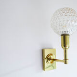 Wall lamp molded glass globe