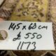 Antique Chinese Pao Tao Rug 145x68 cm, Wool, Gold and Brown