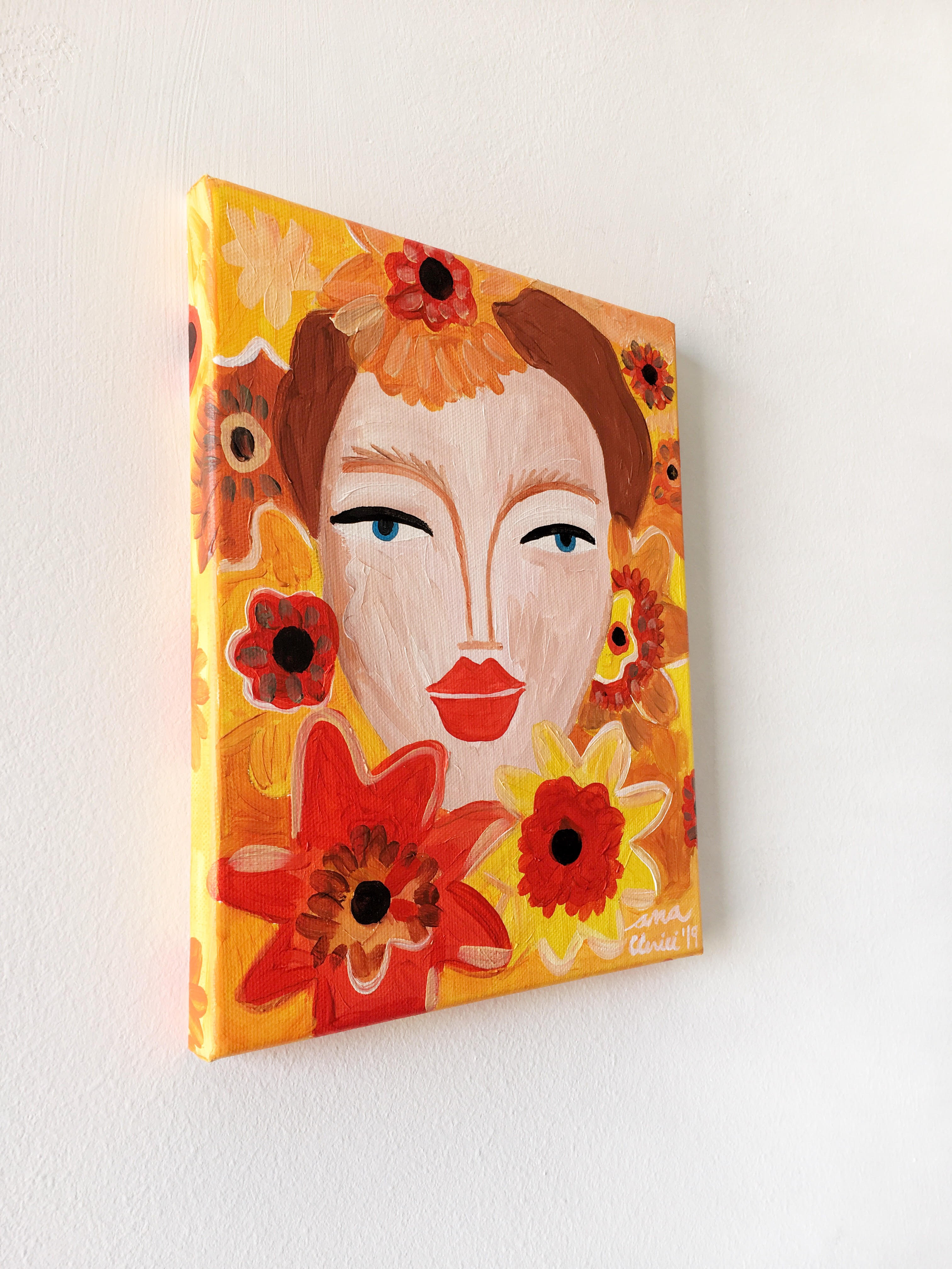 Oil painting on canvas Margarite