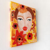 Oil painting on canvas Margarite